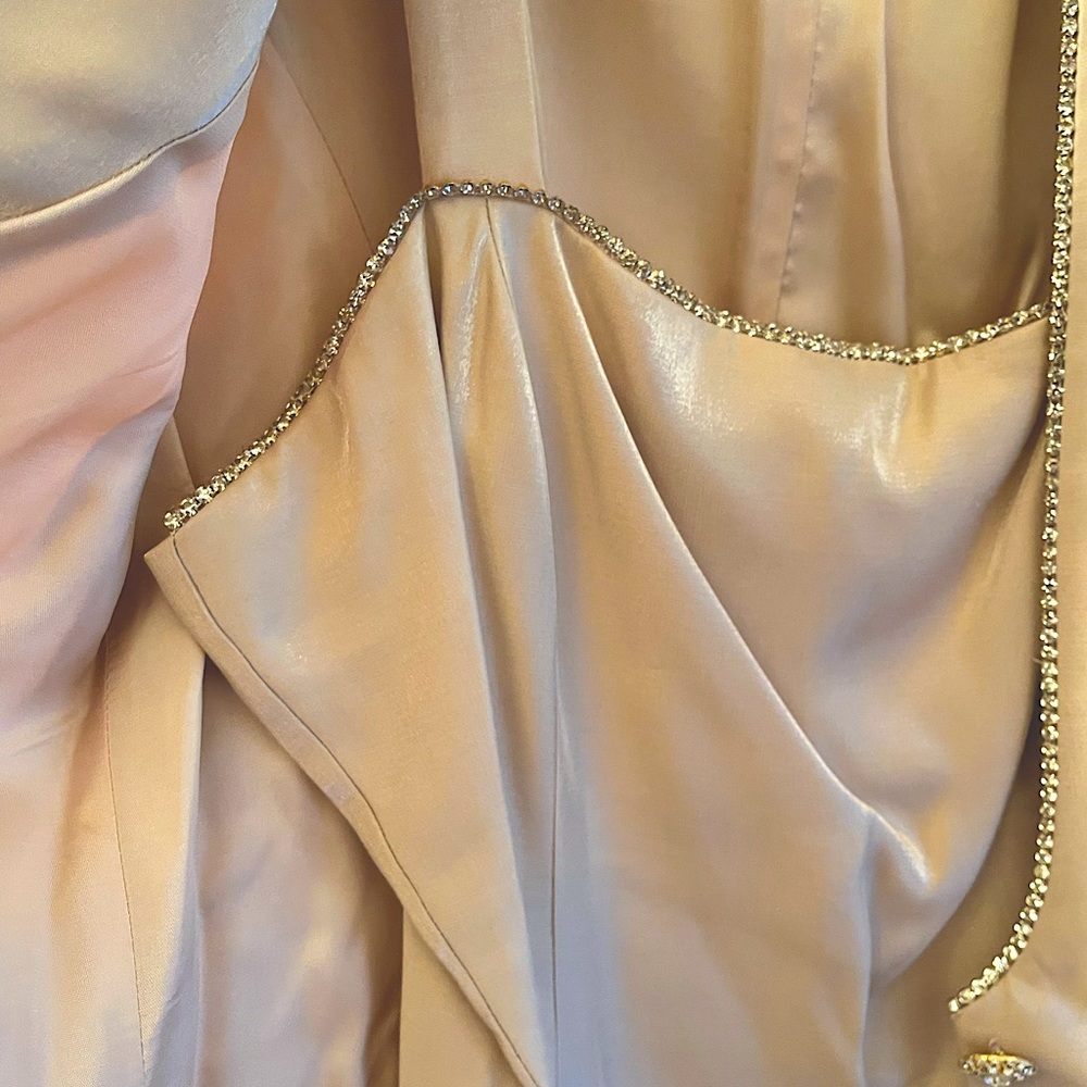 Cachet Tan/Cream Dress Set w/ Jacket